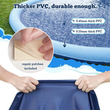 Aufblasbare Haustier Wassersprinkler Matte Interaktive Outdoor Kühlmatte Blau