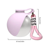 Tragbare Edelstahl Hundetrinkflasche 285ml mit Integrierter Silikonschale