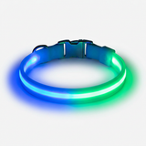 LED Hundehalsband Neon leuchtend wasserdicht USB aufladbar